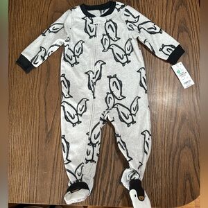 Carters zip up footie fleece pajamas - 12 months